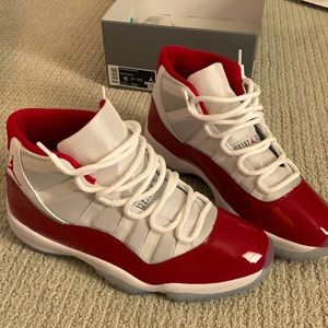 Men’s size 11. Jordan 11 retro cherry. Box included.